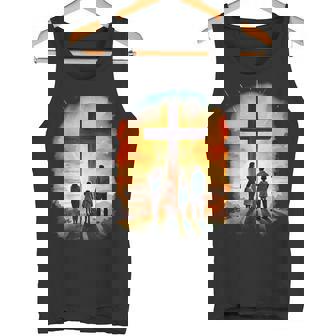 イエスキリストの十字架 – サンライズネイチャークリスチャン タンクトップ - Kawaiitshirt