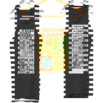 イタリアのブレインロットコミックポスター タンクトップ - Kawaiitshirt