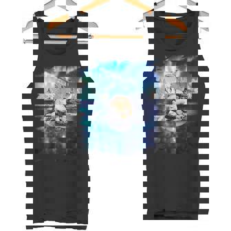 イルカと北のシロクマ、ライトとイルカ タンクトップ - Kawaiitshirt