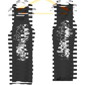 イングリッシュセッター 犬 モチーフ ペット イラスト イングリッシュセッター タンクトップ - Kawaiitshirt