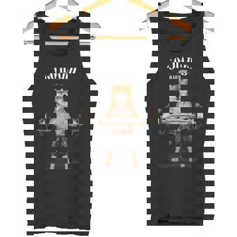 ウェイトリフティング 筋トレ バーベル やる気がないなら家に帰れ柴犬 しばいぬ 犬 タンクトップ - Kawaiitshirt