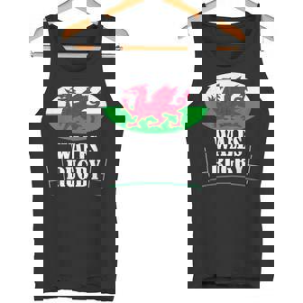 ウェールズ ラグビー チーム Cmon Cymru フラッグ タンクトップ - Kawaiitshirt