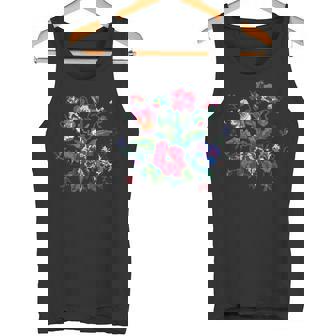 ウクライナの国民服ウクライナの刺繍の花 タンクトップ - Kawaiitshirt