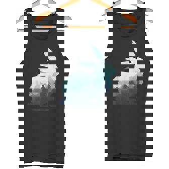 ウサギ バニー 野ウサギ 動物 野生 芸術的 グラフィック 自然 タンクトップ - Kawaiitshirt