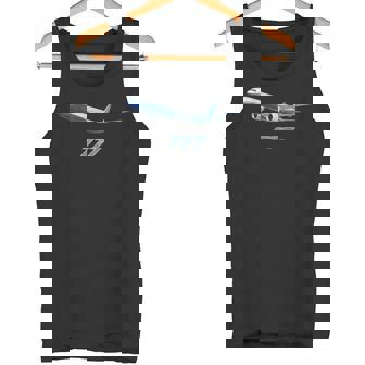 エアラインジェット777飛行機旅客機ジャンボジェット タンクトップ - Kawaiitshirt