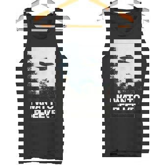 エイリアン Ufo ハンターシャツ I Want To Believe タンクトップ - Kawaiitshirt