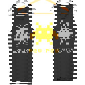 エイリアンインベーダーズピューピュースペース8ビットレトロビデオゲームギフト タンクトップ - Kawaiitshirt