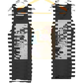 エゴン・シーレ作「膝を曲げた座る女」1917 タンクトップ - Kawaiitshirt