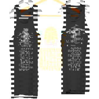 エジプトヒエログリフ シンボル ツタ王 ファラオ 長袖tシャツ タンクトップ - Kawaiitshirt