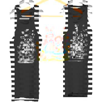 エッグハントにイースターバニーの耳を持つラガディアン。 タンクトップ - Kawaiitshirt