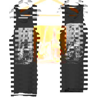 エレキギター好きのための酒とビールのロックギター タンクトップ - Kawaiitshirt