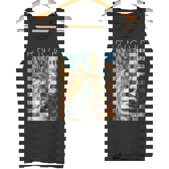 オーギュスト・ルノワール-ピアノに向かう二人の少女-ミュージシャン タンクトップ - Kawaiitshirt