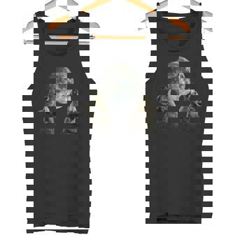 オーストラリアン・キャトル・ドッグ ハウリング・ムーン タンクトップ - Kawaiitshirt