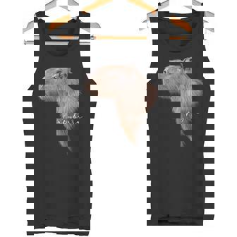 カピバラ グラフィック アート カピバラ Ro Ro Ro歯動物 アニマル ラバー タンクトップ - Kawaiitshirt