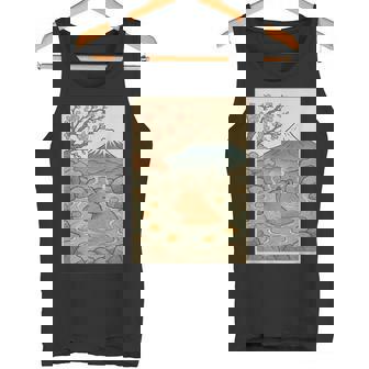 カピバラ 桜と温泉のカワイイアート タンクトップ - Kawaiitshirt