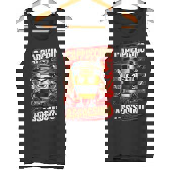 カプチーノ アサシーノ イタリアン ブレイン ミーム 日本語 忍者 タンクトップ - Kawaiitshirt