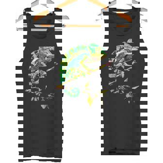 カメレオン トカゲ 爬虫類 カメレオン イグアナ トカゲ カメレオン タンクトップ - Kawaiitshirt