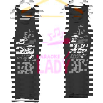 カラオケレディ おもしろ音楽好き カラオケシンガー タンクトップ - Kawaiitshirt