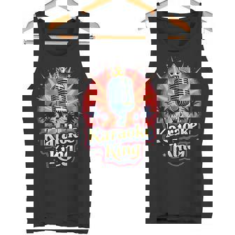 カラオケ愛好家のための面白いカラオケキング タンクトップ - Kawaiitshirt