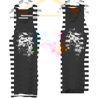 カラフルなビデオゲームコントローラー ジョイスティック コンソール タンクトップ - Kawaiitshirt