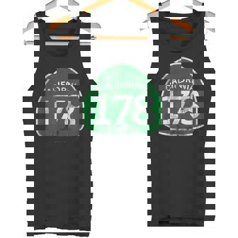 カリフォルニア州立大学ルート178 タンクトップ - Kawaiitshirt