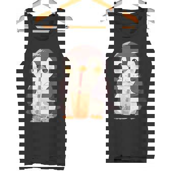 カワイイ ペンギンドリンク バブルティー ペンギンボバ タンクトップ - Kawaiitshirt