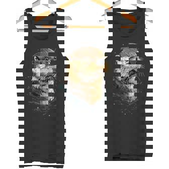 カワウソ モチーフ アイ・ラブ・ラッコ ラッコ・マーチン スウィート・ラッコ タンクトップ - Kawaiitshirt