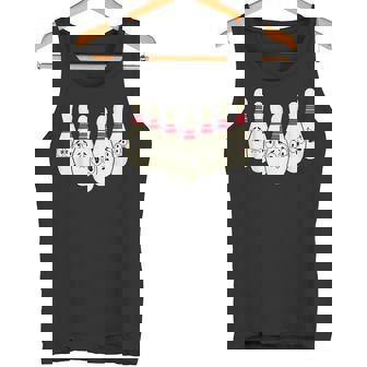 カートゥーン ボウリング 面白い 怖い ボウリング タンクトップ - Kawaiitshirt