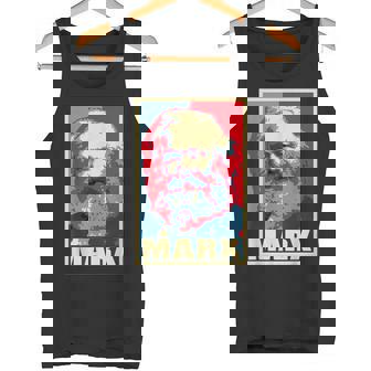 カール・マルクス プロパガンダ ポスター ポップアート タンクトップ - Kawaiitshirt