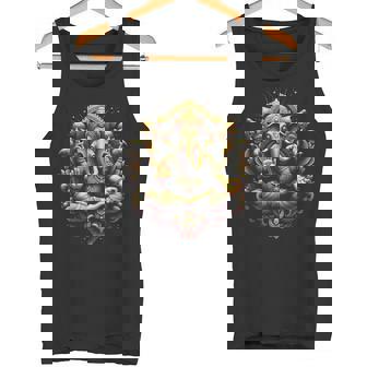 ガネーシュ ヨガ ヒンドゥー教 象 神 ガネーシャ プージャ ナマステ タンクトップ - Kawaiitshirt