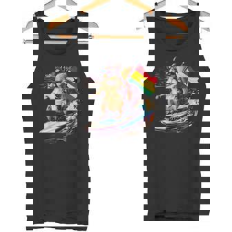 ガーナ プライド サーフィン リス ガーナのルーツ ガーナ国旗 タンクトップ - Kawaiitshirt