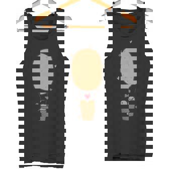 キウイフルーツバルーンで飛ぶ2羽のキウイ鳥。 タンクトップ - Kawaiitshirt