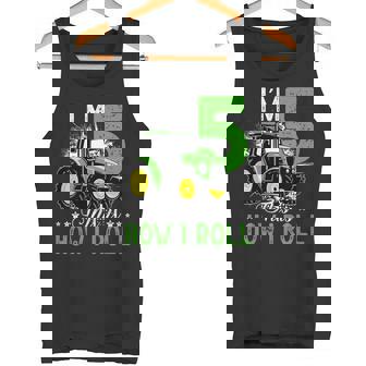 キッズ I Am 5 This Is How I Roll One Years Old Tractor 5歳の誕生日 タンクトップ - Kawaiitshirt