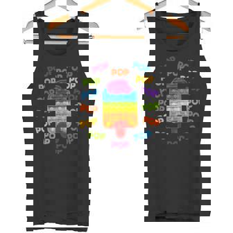 キッズポッププッシュ&ポップポップポップポップadhdストレス解消おもちゃ タンクトップ - Kawaiitshirt
