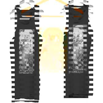 キャットタロットカード、サンタロットカード、アールヌーボーtシャツ タンクトップ - Kawaiitshirt