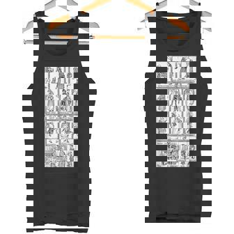 キャラクターモンタージュクリスマスキャロルtシャツ-ヴィンテージスクルージ タンクトップ - Kawaiitshirt