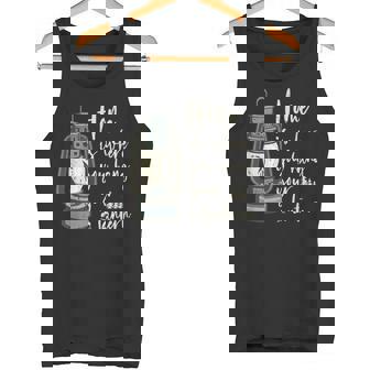 キャンプランタン 面白いキャンプ アウトドア用 ビンテージ タンクトップ - Kawaiitshirt