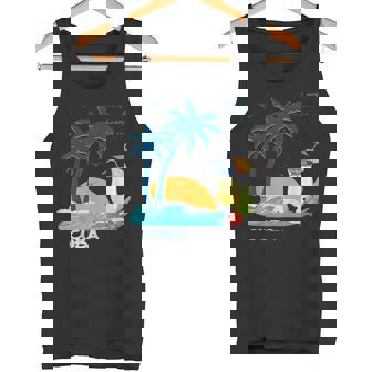 キューバ 熱帯の風景 ハバナ ギフト お土産 カリブ海 ヤシの木 冒険 タンクトップ - Kawaiitshirt