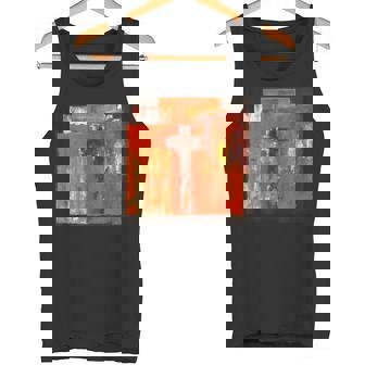 キリスト教のメッセージ イエス 十字架 愛 グラフィティ アート 絵画 タンクトップ - Kawaiitshirt