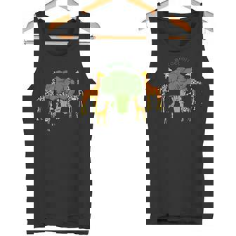 キリン ベジタリアンファミリー 食べる ブロッコリー タンクトップ - Kawaiitshirt