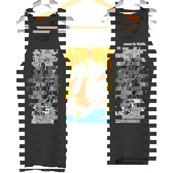 キングギドラ サンセット 和 タンクトップ - Kawaiitshirt