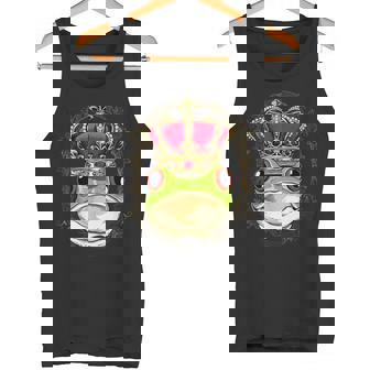 キングクイーン カエル ヒキガエル プリンセス 両生類 動物 カエル好き タンクトップ - Kawaiitshirt