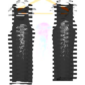 クラゲ 海 海洋 動物愛好家 海洋哺乳類 アートワーク タンクトップ - Kawaiitshirt