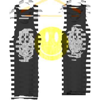 クラシック スマイリーシャツ アンティーク調 80年代風 アシッドハウス アイコン 顔文字 タンクトップ - Kawaiitshirt