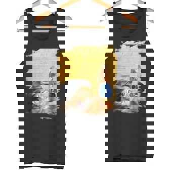 クラシックブルーヨーヨーの猫 タンクトップ - Kawaiitshirt