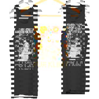 クリムト絵画の猫、猫好き、エキゾチックショートヘア、アーティスト タンクトップ - Kawaiitshirt