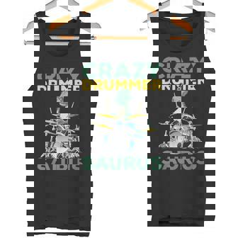 クレイジードラマー ザウルス ドラムプレーヤー ドラム 音楽プレーヤー 恐竜 タンクトップ - Kawaiitshirt