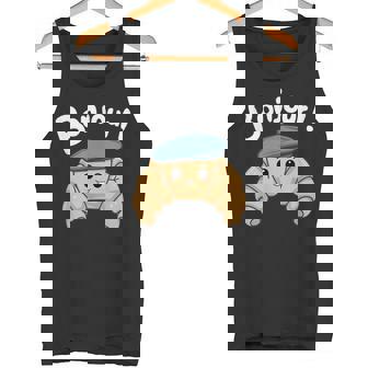 クロワッサン ボンジュール フレンチ 挨拶 フランス ベーキング 朝食 タンクトップ - Kawaiitshirt