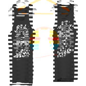 クールな猫のレトロヴィンテージ 素晴らしいために生まれました タンクトップ - Kawaiitshirt