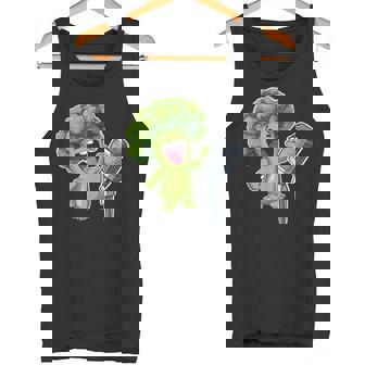 クールブロッコリー ベジタリアン ビーガン ベジタブルフード メンズ レディース タンクトップ - Kawaiitshirt